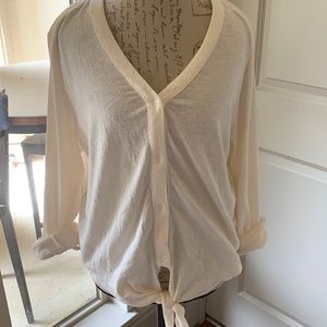 Ivory Textured Top
